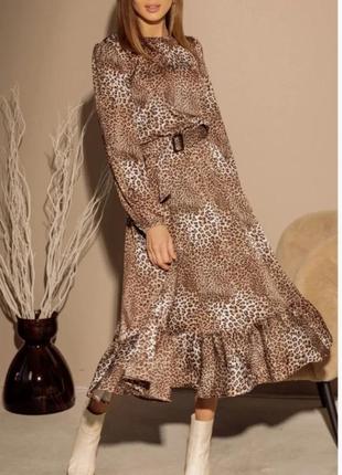 ✅макси платье//леопардовый принт/gepur🇺🇦/идеальная