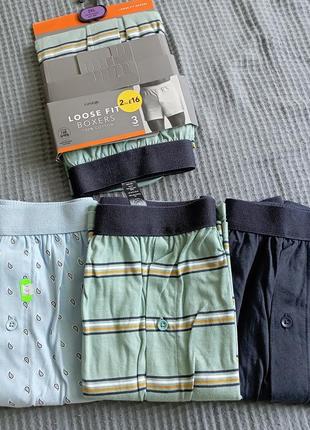 Труси чоловічі хс-3хл бавовняні боксери нові набір з ґудзиками