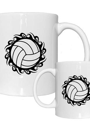 Чашка кружка волейбол. volleyball. спорт