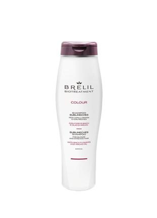 Шампунь для осветленных и окрашенных волос brelil shampoo sublimeches colour