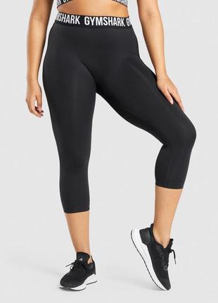 Чорні укорочені легінси gymshark fit capri р.м