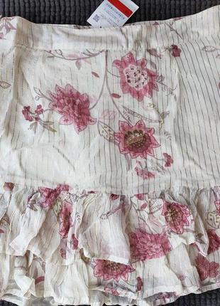 Летняя вискозная юбка c&a, p. eur 44, xxl4 фото