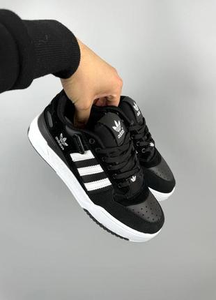 Adidas forum low black3 фото