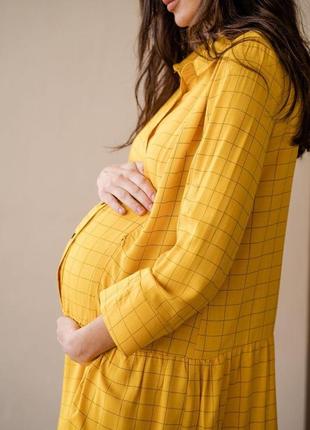 Платье для беременных, будущих мам, для кормления свободного кроя5 фото