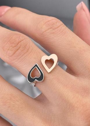 Срібно-золота каблучка