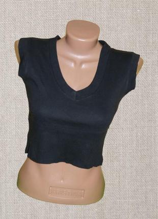 Женская майка черная укороченная р. 42-44 catch-one