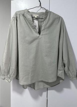 Лляна блуза h&m
