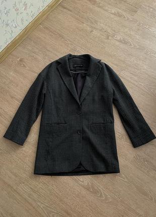 Пиджак zara в полоску
