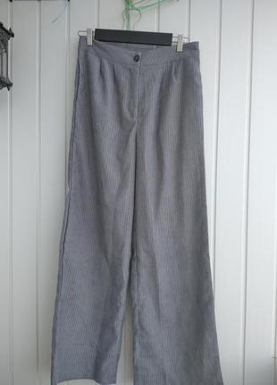 Брюки палаццо микровельвет