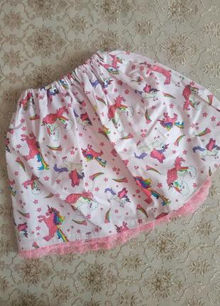 Яскрава літня юбка для дівчинки