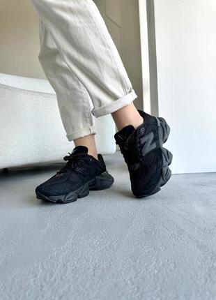 Женские кроссовки new balance 9060 black 1950 баланс черного цвета