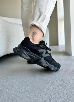 Жіночі кросівки new balance 9060 black нью беланс чорного кольору