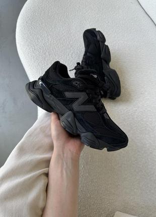 Жіночі кросівки new balance 9060 black нью беланс чорного кольору