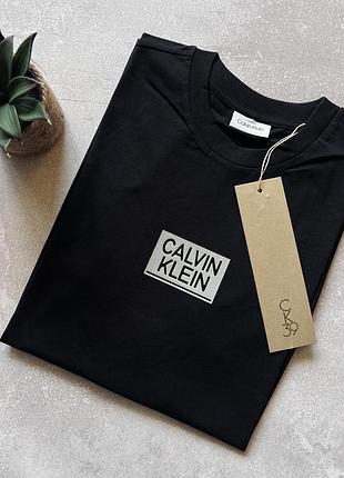 Мужская черная футболка calvin klein оригинал