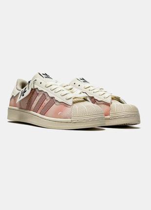 Кроссовки adidas superstar cappuccino pink розовые женские / мужские1 фото