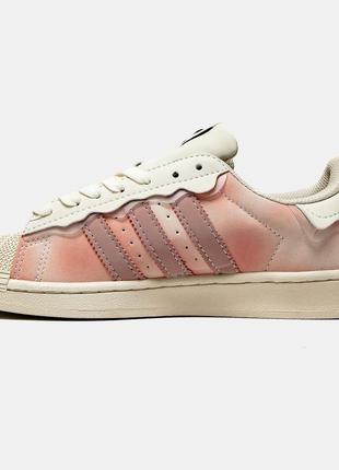 Кроссовки adidas superstar cappuccino pink розовые женские / мужские2 фото