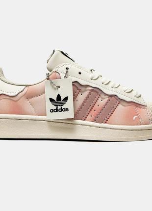 Кроссовки adidas superstar cappuccino pink розовые женские / мужские8 фото