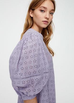 Платье из прошвы pull &amp; bear (р.s)2 фото