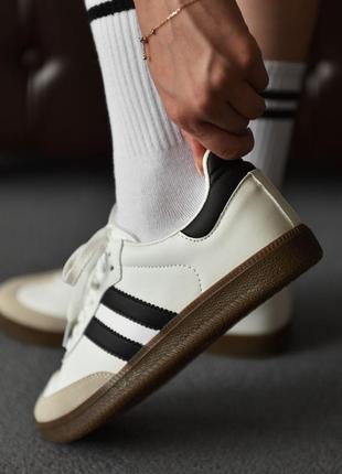Кросівки жіночі adidas samba white grey black