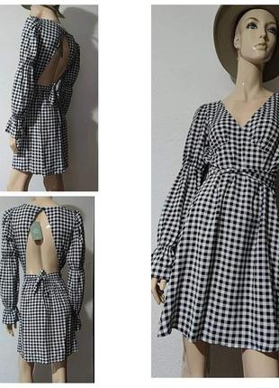 Летнее платье в клетку h&m
