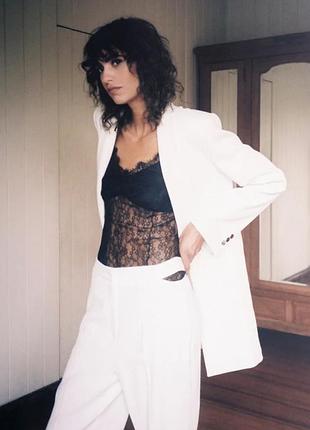 Мереживний топ боді комбідрес zara