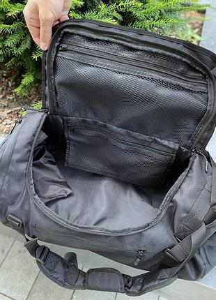 Сумка рюкзак для путешествий тренировок, дорожная, из отделения для обуви из ткани