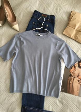 Милая футболка топ из микровязки от zara
