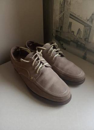 Туфли лоферы bally (41) из натуральной кожи-нубука оригинал