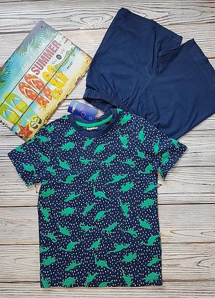 Легка піжама✨, домашній костюм для хлопчика футболка та шорти на 2-4 та 4-6 років lupilu