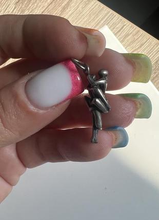 Серебряный кулон подвес пара