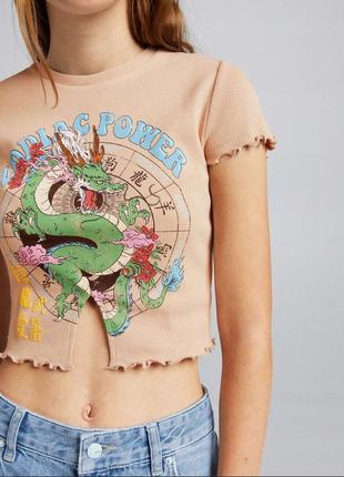 Топ у рубчик bershka