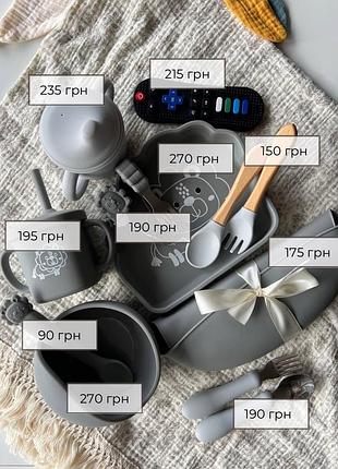 Дитячий силіконовий посуд4 фото