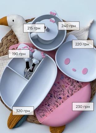 Дитячий силіконовий посуд8 фото