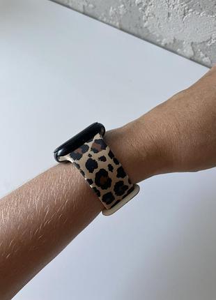 Ремешок леопардовый apple watch