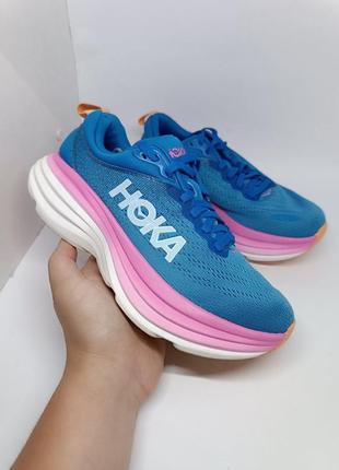 Кроссовки hoka bondi 8 coastal sky/all aboard (1127952 csaa) оригинал