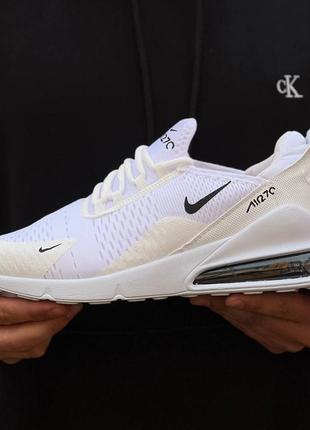 Кросівки білі сітка, текстиль, nike air max 270 white6 фото