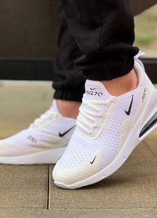 Кросівки білі сітка, текстиль, nike air max 270 white7 фото