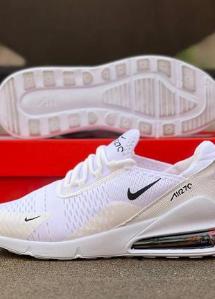 Кросівки білі сітка, текстиль, nike air max 270 white8 фото