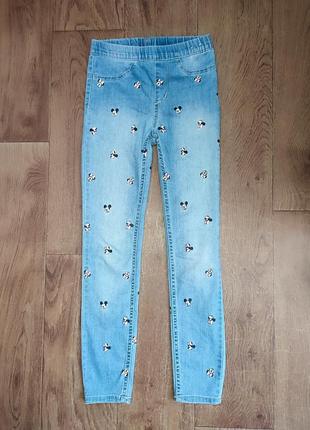 Джегінси для дівчинки h&m 128см 7-8р з мінні