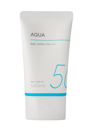 Сонцезахисний крем missha (all around safe block aqua sun spf50/pa++++), 50 мл