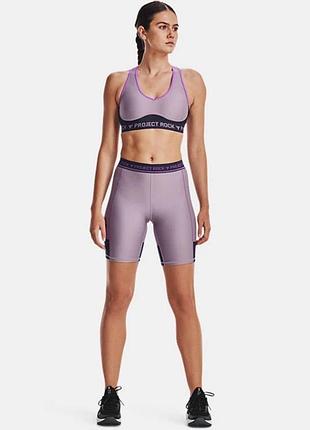 Жіночий комплект кроп топ + шорти under armour rock project оригінал.