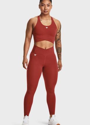 Женский комплект кроп топ + леггинсы under armour rock project оригинал.