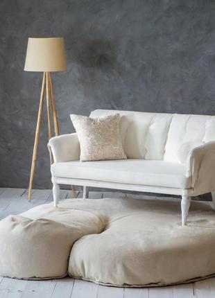 Білий велюр для меблів. меблева тканина