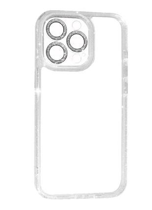 Накладка brilliant apple iphone 14 pro max, silver