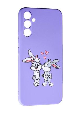 Силікон case art samsung a34,  bunny love 3