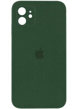 Чохол silicone case square full camera protective (aa) для apple iphone 11 (6.1")