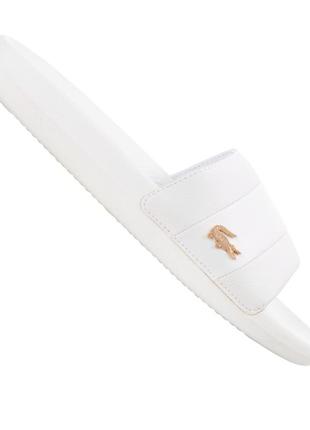 Оригинал  шлепанцы lacoste croco slide
