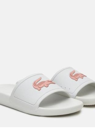 Оригинал шлепанцы lacoste croco slide с водоотталкивающими свойствами