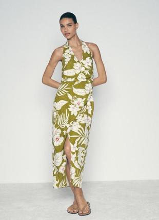 Платье женское с принтом zara new