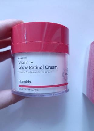 Крем для обличчя з ретинолом hanskin glow retinol cream 50 мл3 фото